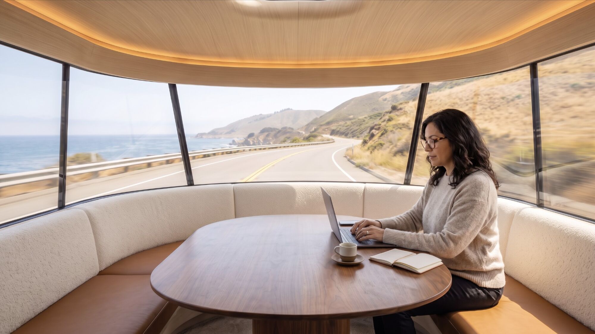The Private Car in its office configuration